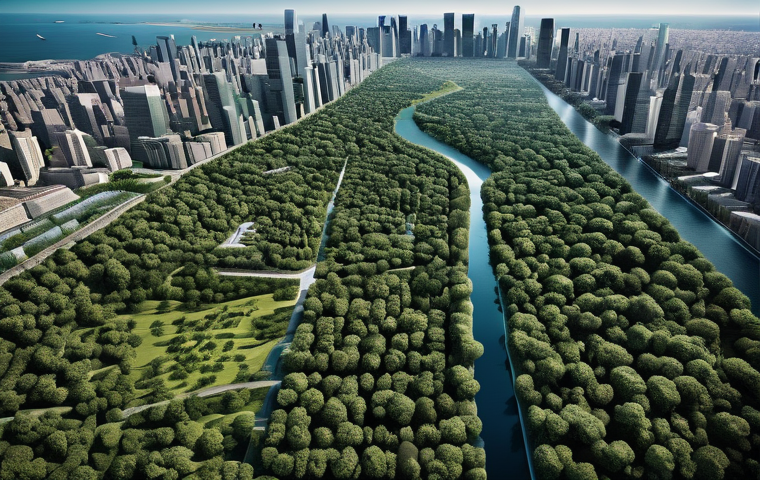 위성 사진 분석 - **Prompt 1: Precision Agriculture from Space**
    "An intricate, high-resolution aerial satellite v...
