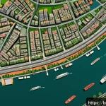 Home 23 지리학 연구 방법론 - A detailed digital map showcasing urban land use analysis in a Bengali city, featuring colorful GIS ...