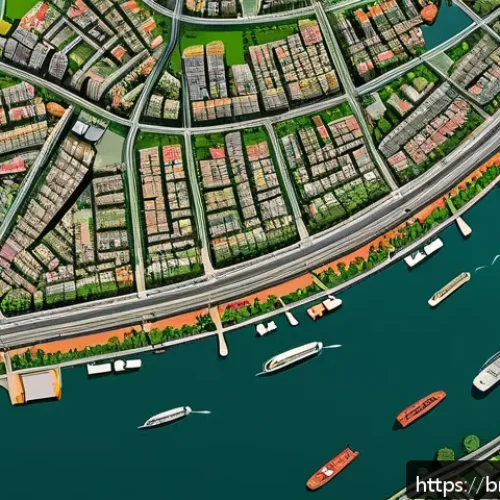 Home 17 지리학 연구 방법론 - A detailed digital map showcasing urban land use analysis in a Bengali city, featuring colorful GIS ...
